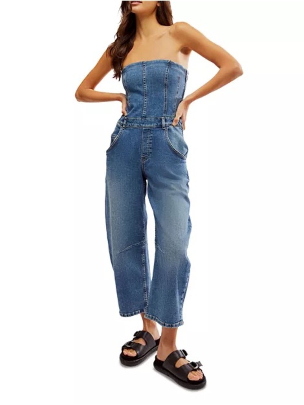 Free People We The Free Je Suis Pret Jumpsuit Large